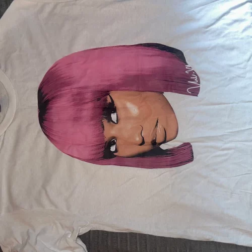 Rapper Nicki Minaj Graphic Print T Shirt Men Women Vintage Hip Hop Short Sleeve T Shirts 100% Cotton Casual Oversized T-shirts photo review